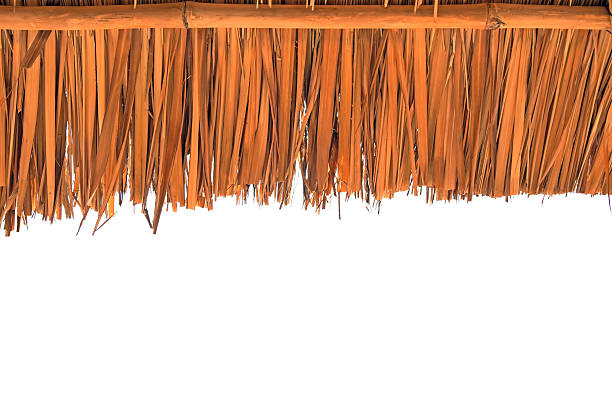 istock Grass roofs ,Thatched,on  white background cutout 503457709