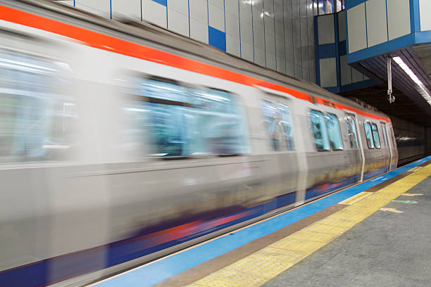 Subway,Istanbul A portion of the inner city transport is provided by subway in Istanbul. metro area stock pictures, royalty-free photos & images