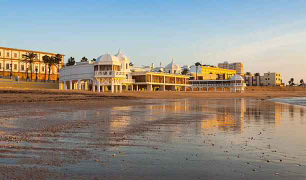istock Beach in sunrise time. Cadiz 503462146