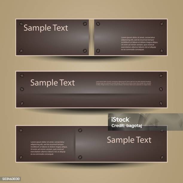 Header Stock Image Three Abstract Header Designs Stock Illustration - Download Image Now ...