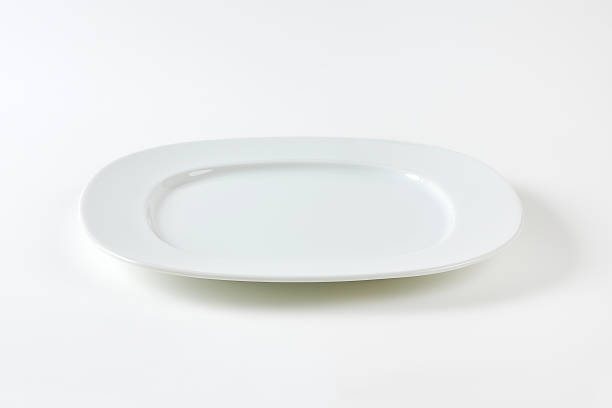 istock Wide rimmed square plate 503464026