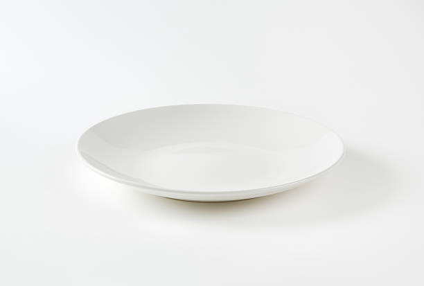 istock Rimless white soup plate 503464602