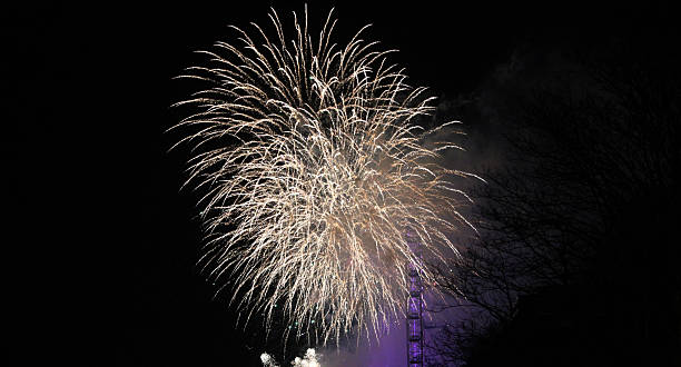 London Firework stock photo