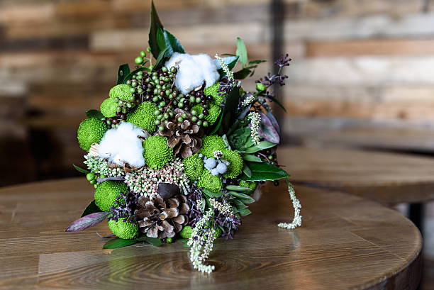 istock the bride's bouquet from cones and cotton 503480952