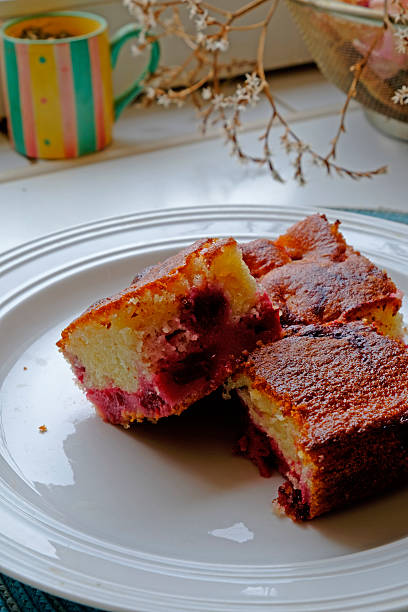 istock White cherry cake slices portrait tight crop right 503487278