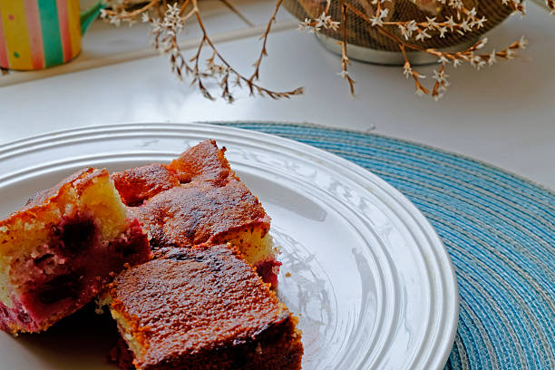 istock White cherry cake slices landscape close-up crop 503487348