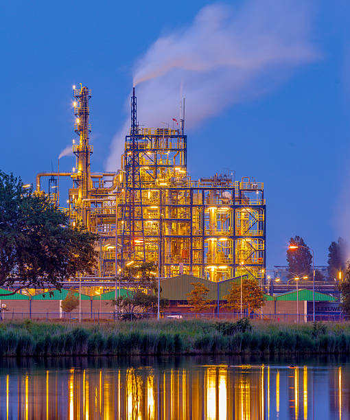 istock Chemical industry in the evening 503488552