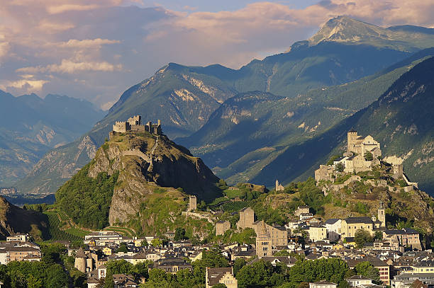istock The medieval castles Valere and Tourbillon, Sion, Switzerland 503488574