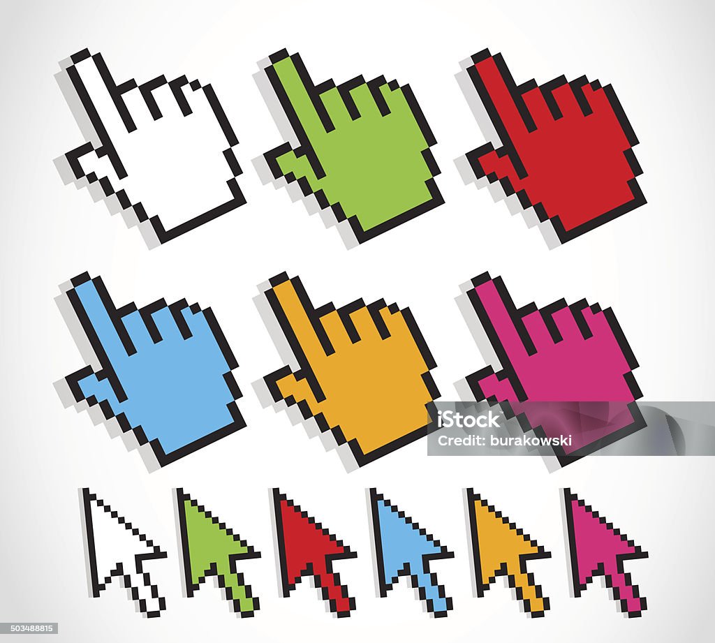 Cursor Inmage Cursor Stock Illustration - Download Image Now - Abstract, Arrow Symbol ...