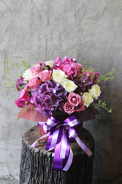 istock Beautiful flowers in basket 503489673