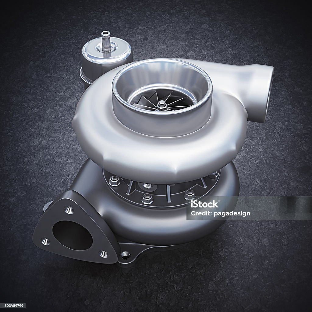 Turbina de carros - Royalty-free Turbocompressor Foto de stock