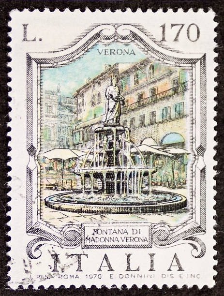 istock Fontana Madonna Verona postage stamp 503491125