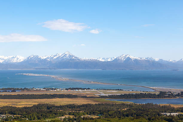 Overhead View of Homer, Alaska