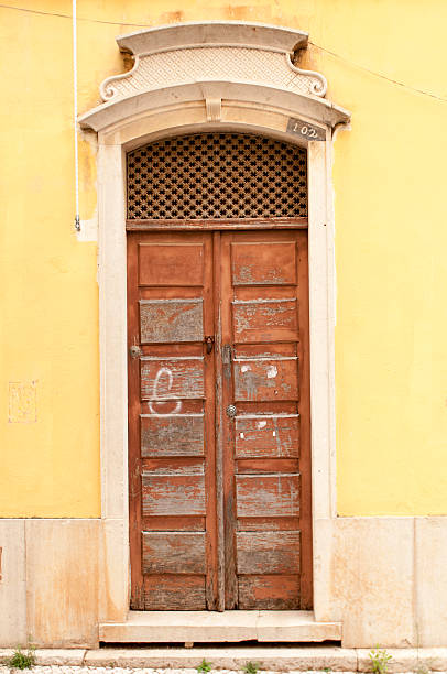 istock Brown entrance door 503492699