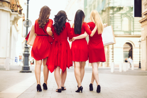 Women in red 