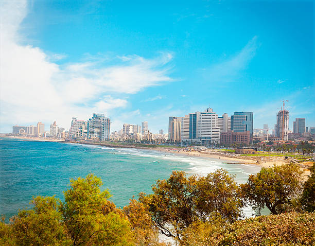 istock Tel Aviv beaches and hotels. 503494022