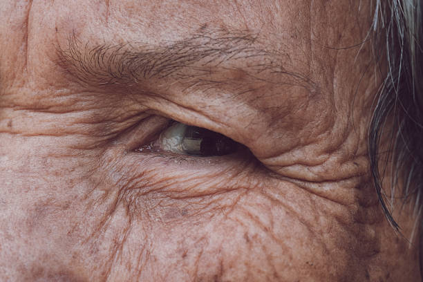 istock Senior woman's eye with filter effect retro vintage style 503494164