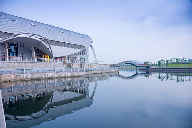 istock Gym at lake side 503494235