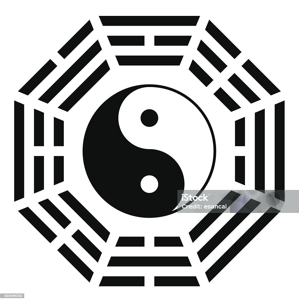 Ying yang symbol harmonii i równowagi - Grafika wektorowa royalty-free (Abstrakcja)