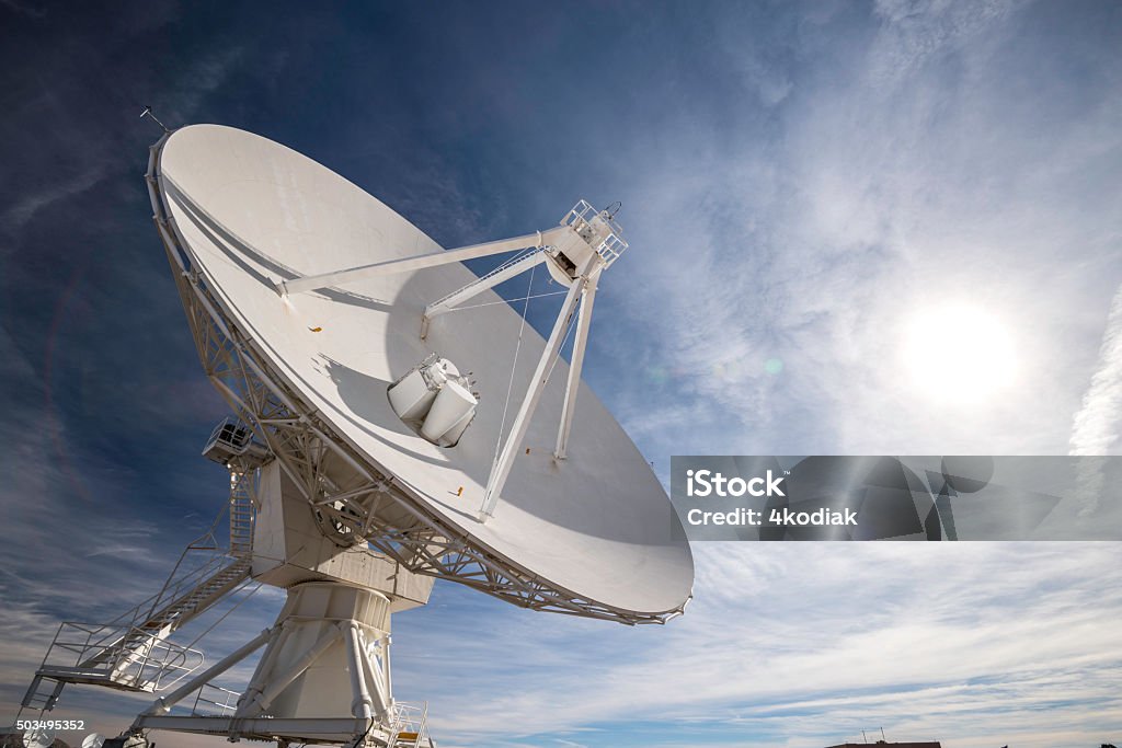 Satelliten-VLA Auswahl - Lizenzfrei Radioteleskop Stock-Foto