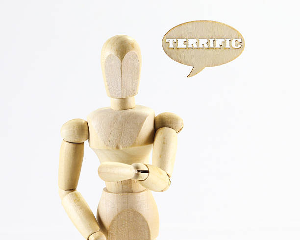 istock Wooden puppet Terrific  word 503511864