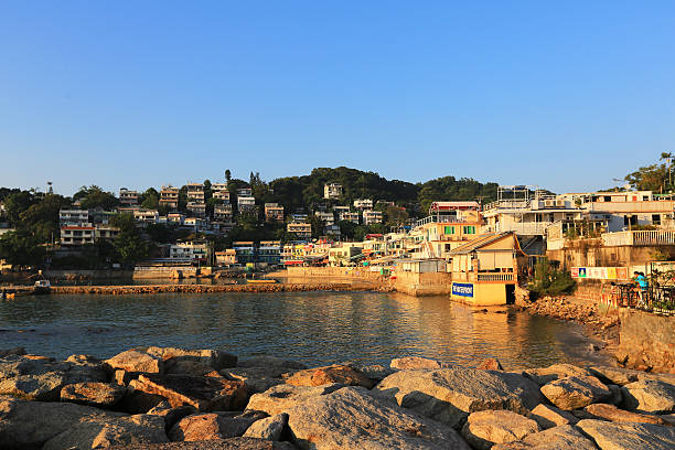 주거 지역 yung shue wan - lamma island 뉴스 사진 이미지