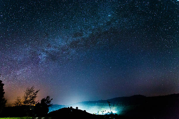 istock Night sky with milky way and star 503518208