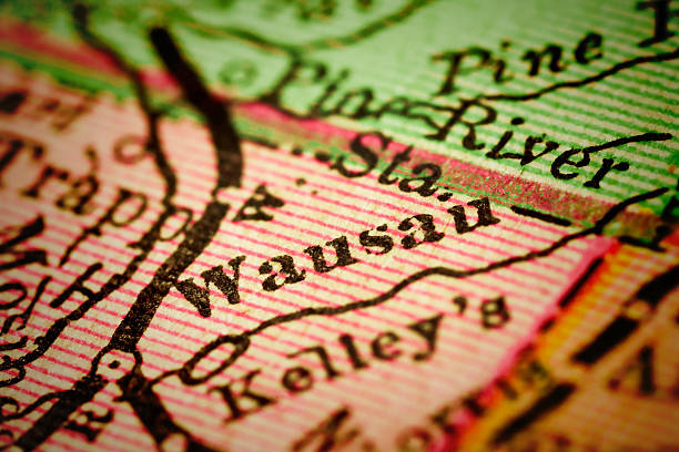 istock Wausau, Wisconsin on an Antique map 503518414
