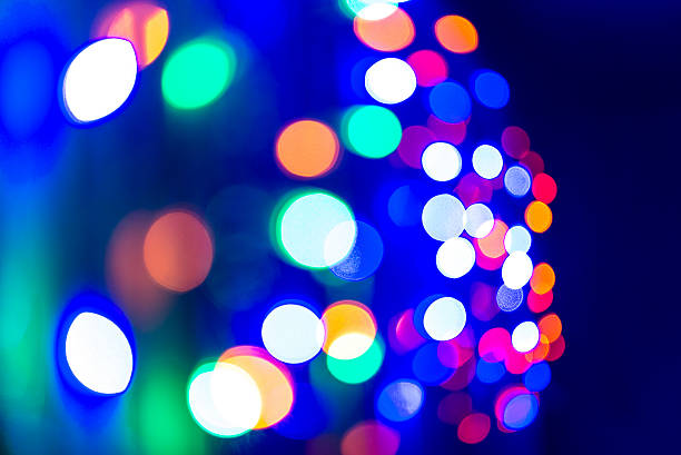 istock Colorful garland lights background 503519306
