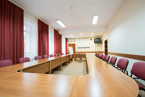 istock Interior of a boardroom 503520856