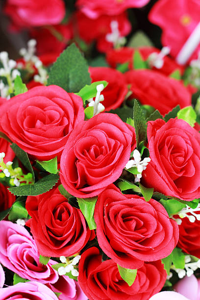 istock Beautiful rose of artificial flowers 503523035