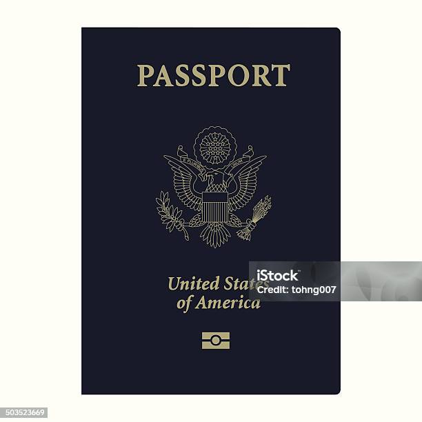 Usa Passport Cover Stock Illustration - Download Image Now - Passport, USA, Business