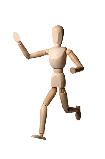 istock Wooden marionette running 503525291