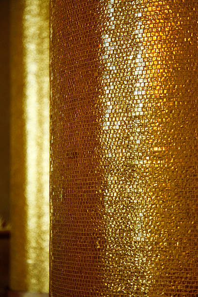istock Gold mosaic pillars 503526243