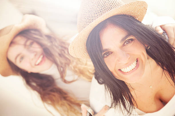 Happy Mother and Daughter