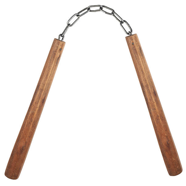 nunchaku feitos à mão - nunchaku imagens e fotografias de stock