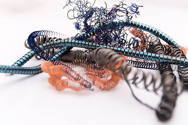 istock Closeup of the metalic spring 503531688
