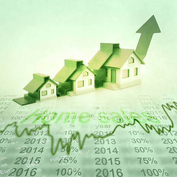 istock Graph of the housing market 503532182