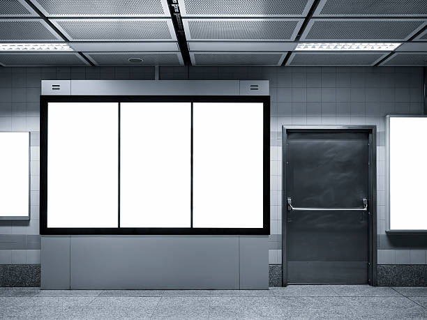 istock Mock up Light box Poster Banner display in Subway station 503535358