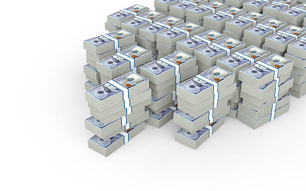istock 3d stacks of hundred dollar US cash 503536602
