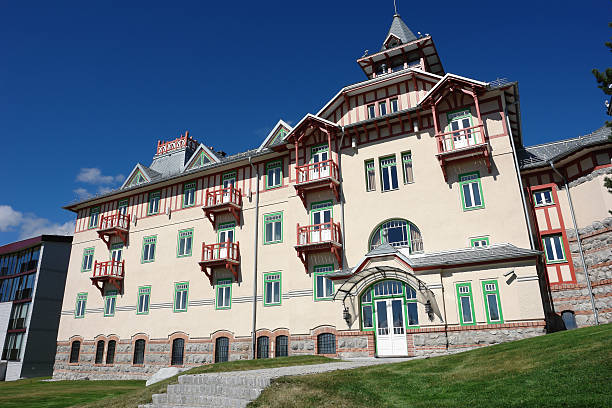 istock Modern building on the Strbske Pleso. 503537728