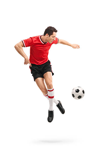 istock Football player performing a rainbow flick 503538352