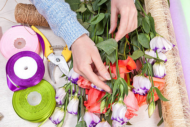 istock Florist at work with flowers 503539046