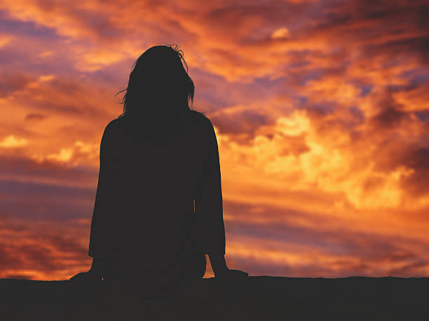 istock Girl watching the sky. 503542038