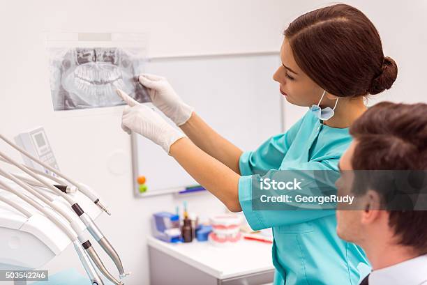 Professional Dentist Office Stock Photo - Download Image Now - Dental Health, Radiologist, Adult