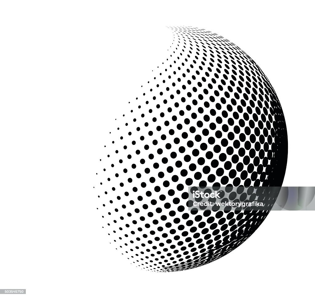 halftone shape vector logo symbol, icon, design. halftone globe, sphere vector logo symbol, icon, design. abstract dotted globe illustration isolated on white background.; Globe - Navigational Equipment stock vector