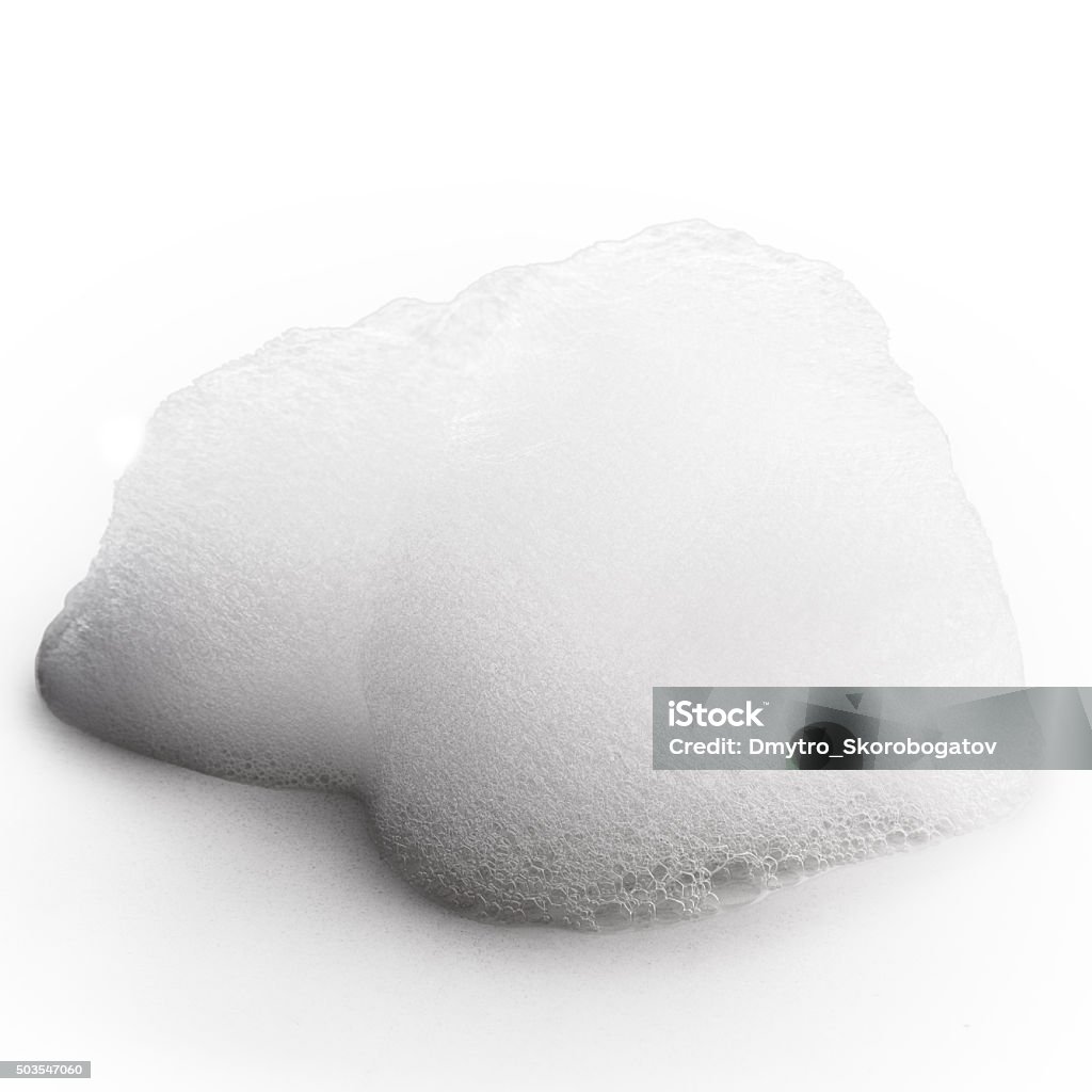 foam foam Isolated on white background Soap Sud Stock Photo