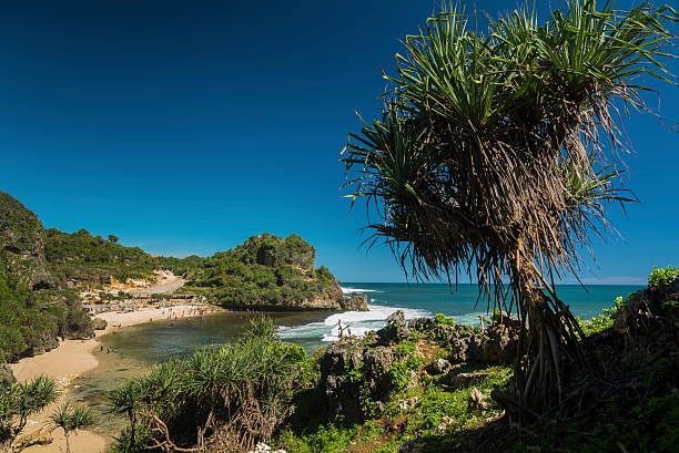 istock Scene of the beach Nguyahan, Yogyakarta, Java, Indonesia 503547168