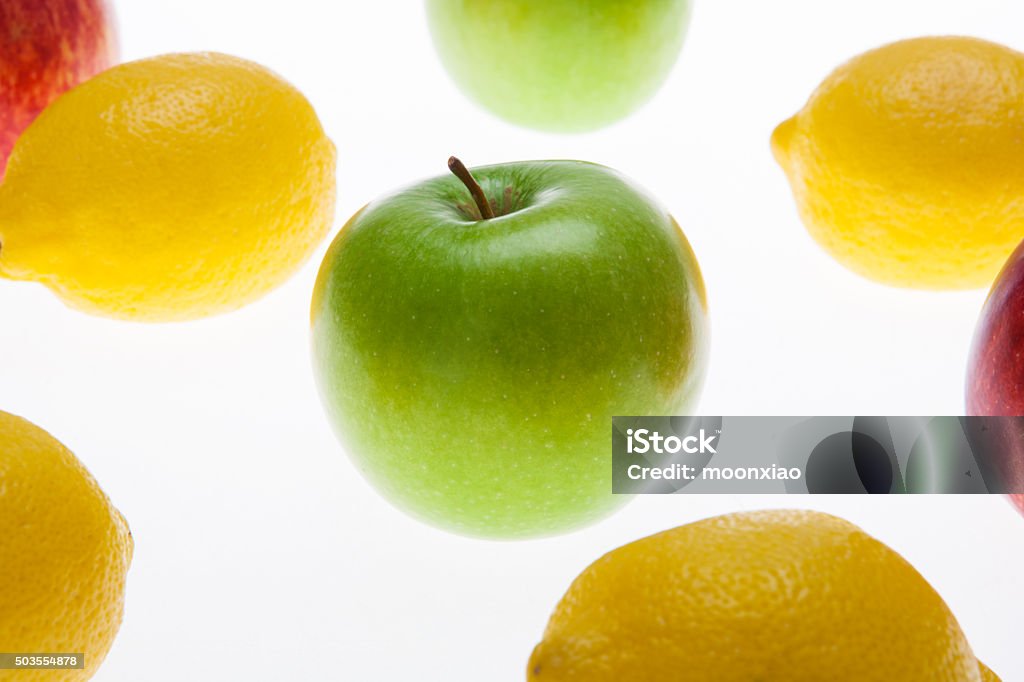 Colouful fruit, apple and lemon Arts Culture and Entertainment Stock Photo