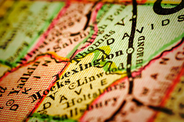istock Lexington, North Carolina on an Antique map 503555988